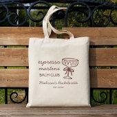 Espresso Martini Bach Club vrijgezellenfeest Tote Bag