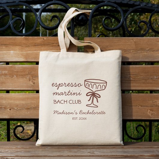 Espresso Martini Bach Club vrijgezellenfeest Tote Bag