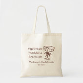 Espresso Martini Bach Club vrijgezellenfeest Tote Bag (Voorkant)