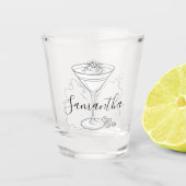 Espresso Martini Bachelorette Party Favorieten Shot Glas (Voorkant)