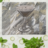 Espresso Martini bar keukenhanddoek (Gevouwen)