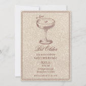 Espresso Martini Bit Older Glam 30ste verjaardag Kaart (Voorkant)