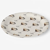 Espresso Martini Black Bow Bruidsfeest Papieren Bordje (Gekanteld)