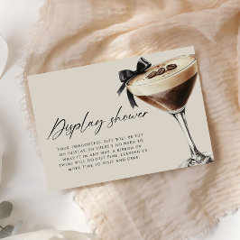Espresso Martini Bridal Shower Display Shower Informatiekaartje