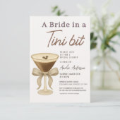 Espresso Martini Bridal Shower Kaart (Staand voorkant)