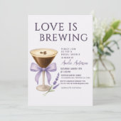 Espresso Martini Bridal Shower Kaart (Staand voorkant)
