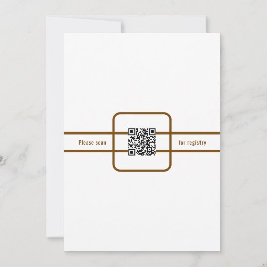 Espresso Martini Bridal Shower w/QR Code  Kaart (Achterkant)