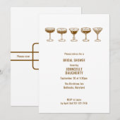 Espresso Martini Bridal Shower w/QR Code Kaart (Voorkant / Achterkant)