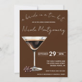 Espresso Martini Bride in een Tini Bit Vrijgezelle Kaart (Voorkant)