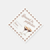 Espresso Martini Brown 30ste verjaardagsfeest Servet (Hoek)