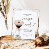 Espresso Martini Bruids Recept Kaarten Teken, Rece Poster
