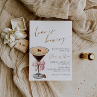 Espresso Martini bruidsdouche uitnodiging