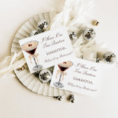 Espresso Martini Bruidsmeisje Voorstelkaart Kaart