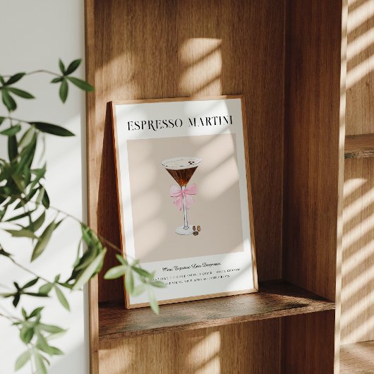 Espresso Martini | Bruiloft Signature Drank Poster