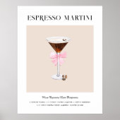 Espresso Martini | Bruiloft Signature Drank Poster (Voorkant)