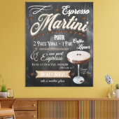Espresso Martini Chalkboard Recipe Canvas Afdruk (Insitu (Woonkamer))