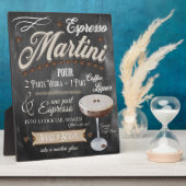Espresso Martini Chalkboard Recipe Fotoplaat (Zijkant)