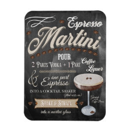 Espresso Martini Chalkboard Recipe Magneet