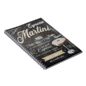 Espresso Martini Chalkboard Recipe Notitieboek (Rechterzijde)