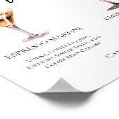 Espresso Martini Cherry Frans 75 Cocktails Menu Poster (Hoek)