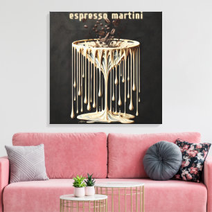 Espresso Martini Cocktail Hour Canvas Afdruk