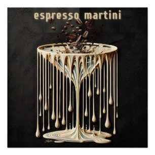 Espresso Martini Cocktail Hour Perfect Poster