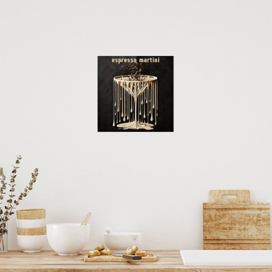 Espresso Martini Cocktail Hour Poster (Keuken)
