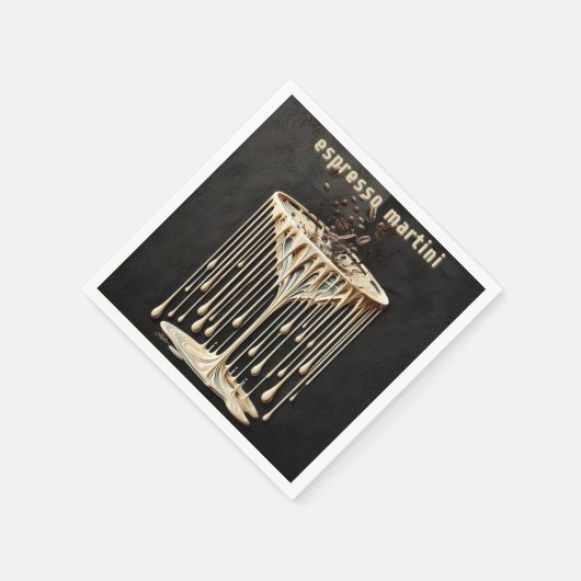 Espresso Martini Cocktail Hour Servet (Hoek)