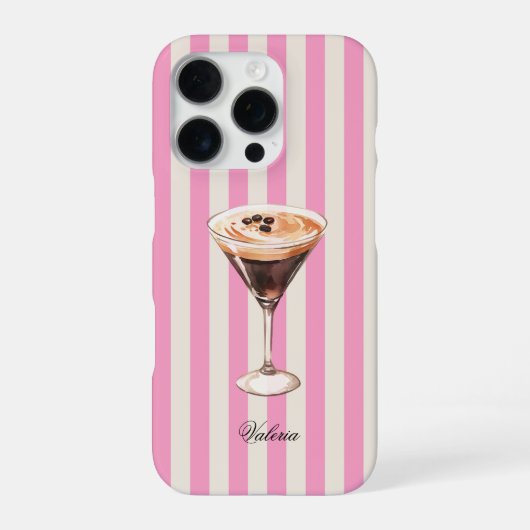 Espresso Martini Cocktail iPhone Hoesje (Achterkant)