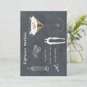 Espresso Martini Cocktail Kaart (Staand voorkant)