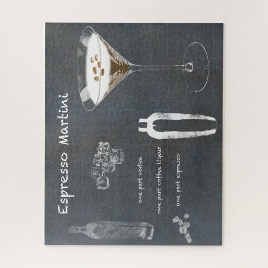 Espresso Martini Cocktail Legpuzzel (Verticaal)