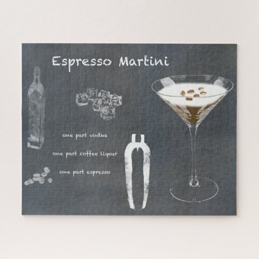Espresso Martini Cocktail Legpuzzel (Horizontaal)