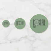 Espresso Martini Cocktail Party Confetti (Voorkanten)