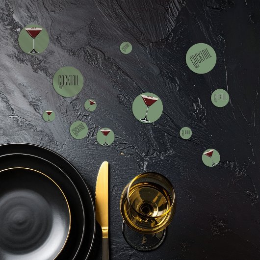 Espresso Martini Cocktail Party Confetti