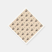 Espresso Martini Cocktail Patroon Bruine Verjaarda Servet (Hoek)