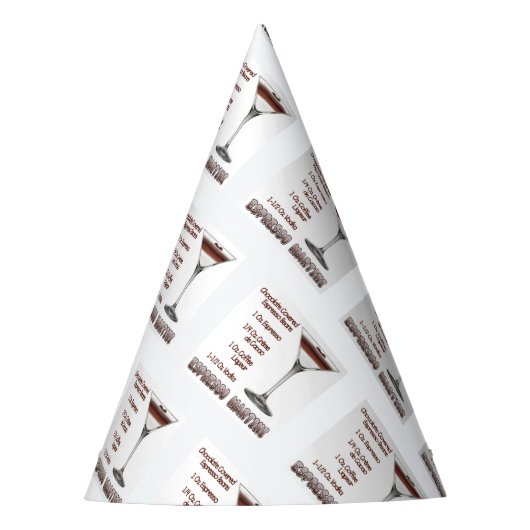 Espresso Martini Cocktail Recipe Art Feesthoedjes (Voorkant)