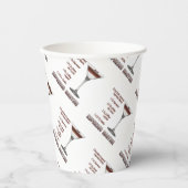 Espresso Martini Cocktail Recipe Art Papieren Bekers (Voorkant)