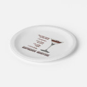 Espresso Martini Cocktail Recipe Art Papieren Bordje (Gekanteld)