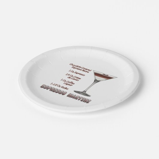 Espresso Martini Cocktail Recipe Art Papieren Bordje (Gekanteld)