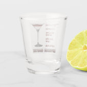 Espresso Martini Cocktail Recipe Art Shot Glas (Achterkant)