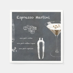 Espresso Martini Cocktail Servet