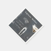 Espresso Martini Cocktail Servet (Hoek)