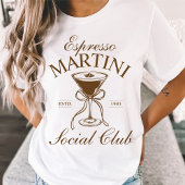 Espresso Martini Cocktail Social Club T-shirt