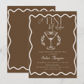 Espresso | Martini | Cocktail verjaardag Kaart (Voorkant / Achterkant)