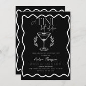 Espresso | Martini | Cocktail verjaardag Kaart (Voorkant / Achterkant)