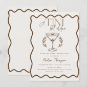 Espresso | Martini | Cocktail verjaardag Kaart (Voorkant / Achterkant)