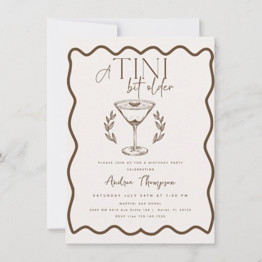 Espresso | Martini | Cocktail verjaardag Kaart (Voorkant)