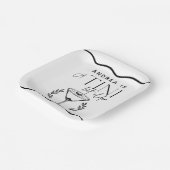 Espresso | Martini | Cocktail verjaardag Papieren Bordje (Gebogen)