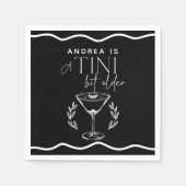 Espresso | Martini | Cocktail verjaardag Servet (Voorkant)