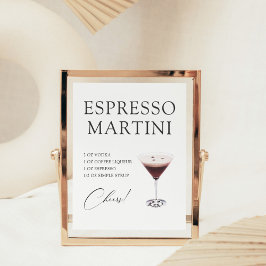 Espresso Martini Cocktailbar Recept Poster